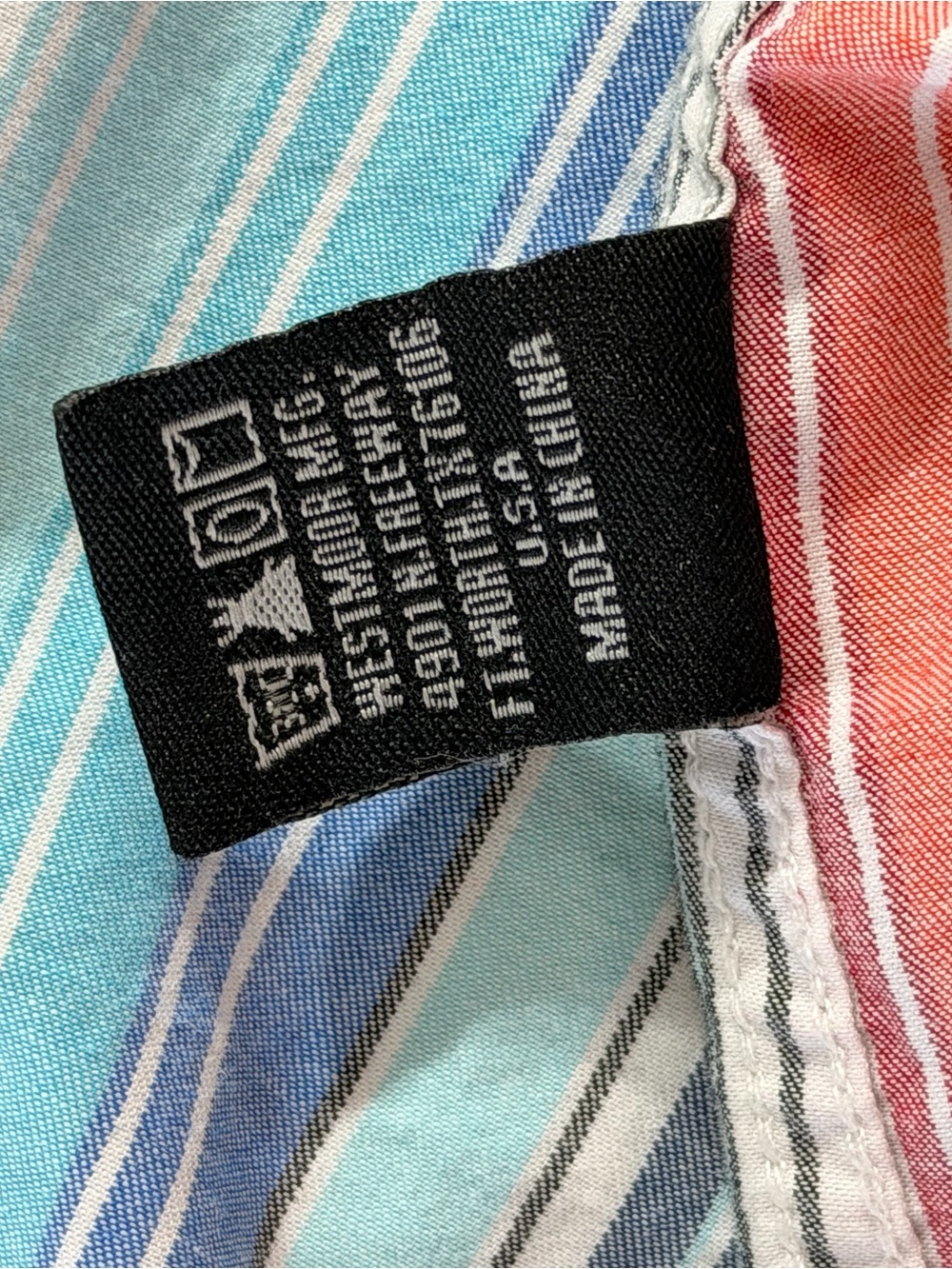 Rock $ Roll Cowboy Striped Pearl Snap-Down Shirt in Multicolor - Picture 5 of 15